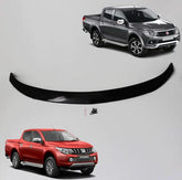 Mitsubishi L200 Series 5 - Fiat Fullback - 2015 On - Stx Bonnet Guard Protector - Black - B009